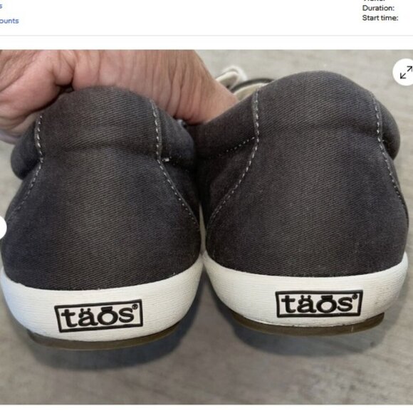 Taos Footwear Shooting Star Women's Sneaker Size 9 Grey/White Casual Sneakers - Picture 8 of 12